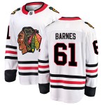Fanatics Branded Chicago Blackhawks 61 Tyler Barnes White Breakaway Away Men's NHL Jersey