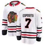 Fanatics Branded Chicago Blackhawks 7 Phil Esposito White Breakaway Away Men's NHL Jersey