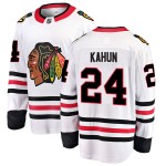 Fanatics Branded Chicago Blackhawks 24 Dominik Kahun White Breakaway Away Men's NHL Jersey