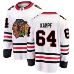 Fanatics Branded Chicago Blackhawks 64 David Kampf White Breakaway Away Men's NHL Jersey