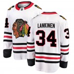 Fanatics Branded Chicago Blackhawks 34 Kevin Lankinen White ized Breakaway Away Men's NHL Jersey