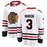 Fanatics Branded Chicago Blackhawks 3 Dave Manson White Breakaway Away Men's NHL Jersey