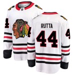 Fanatics Branded Chicago Blackhawks 44 Jan Rutta White Breakaway Away Men's NHL Jersey