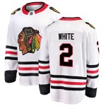 Fanatics Branded Chicago Blackhawks 2 Bill White White Breakaway Away Men's NHL Jersey