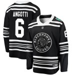 Fanatics Branded Chicago Blackhawks 6 Lou Angotti Black 2019 Winter Classic Breakaway Men's NHL Jersey