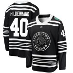 Fanatics Branded Chicago Blackhawks 40 Jake Hildebrand Black 2019 Winter Classic Breakaway Men's NHL Jersey