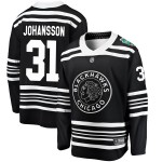 Fanatics Branded Chicago Blackhawks 31 Lars Johansson Black 2019 Winter Classic Breakaway Men's NHL Jersey
