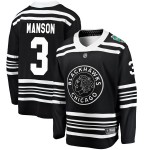 Fanatics Branded Chicago Blackhawks 3 Dave Manson Black 2019 Winter Classic Breakaway Men's NHL Jersey