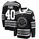 Fanatics Branded Chicago Blackhawks 40 Darren Pang Black 2019 Winter Classic Breakaway Men's NHL Jersey