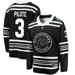 Fanatics Branded Chicago Blackhawks 3 Pierre Pilote Black 2019 Winter Classic Breakaway Men's NHL Jersey