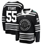 Fanatics Branded Chicago Blackhawks 55 Mark Stuart Black 2019 Winter Classic Breakaway Men's NHL Jersey