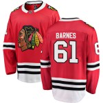 Fanatics Branded Chicago Blackhawks 61 Tyler Barnes Red Breakaway Home Youth NHL Jersey