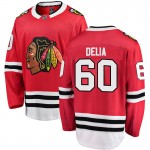 Fanatics Branded Chicago Blackhawks 60 Collin Delia Red Breakaway Home Youth NHL Jersey