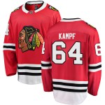 Fanatics Branded Chicago Blackhawks 64 David Kampf Red Breakaway Home Youth NHL Jersey