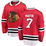 Fanatics Branded Chicago Blackhawks 7 Pit Martin Red Breakaway Home Youth NHL Jersey