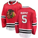 Fanatics Branded Chicago Blackhawks 5 Connor Murphy Red Breakaway Home Youth NHL Jersey