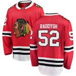 Fanatics Branded Chicago Blackhawks 52 Darren Raddysh Red Breakaway Home Youth NHL Jersey