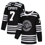 Adidas Chicago Blackhawks 7 Phil Esposito Authentic Black 2019 Winter Classic Men's NHL Jersey
