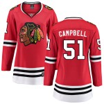 Fanatics Branded Chicago Blackhawks 51 Brian Campbell Red Home Breakaway Women's NHL Jersey