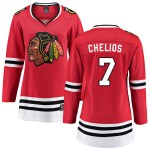 Fanatics Branded Chicago Blackhawks 7 Chris Chelios Red Home Breakaway Women's NHL Jersey