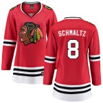 Fanatics Branded Chicago Blackhawks 8 Nick Schmaltz Red Home Breakaway Women's NHL Jersey
