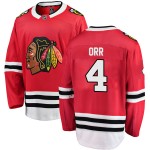 Fanatics Branded Chicago Blackhawks 4 Bobby Orr Red Breakaway Home Men's NHL Jersey