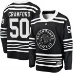 Fanatics Branded Chicago Blackhawks 50 Corey Crawford Premier Black Breakaway Alternate 2019/20 Men's NHL Jersey