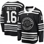 Fanatics Branded Chicago Blackhawks 16 Ed Olczyk Premier Black Breakaway Alternate 2019/20 Men's NHL Jersey