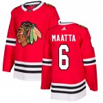 Adidas Chicago Blackhawks 6 Olli Maatta Authentic Red Home Men's NHL Jersey