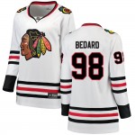 Fanatics Branded Chicago Blackhawks 98 Connor Bedard White Breakaway Away Women's NHL Jersey