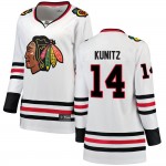 Fanatics Branded Chicago Blackhawks 14 Chris Kunitz White Breakaway Away Women's NHL Jersey