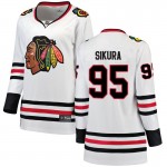 Fanatics Branded Chicago Blackhawks 95 Dylan Sikura White Breakaway Away Women's NHL Jersey