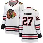 Fanatics Branded Chicago Blackhawks 27 Darryl Sutter White Breakaway Away Women's NHL Jersey