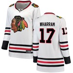 Fanatics Branded Chicago Blackhawks 17 Kenny Wharram White Breakaway Away Women's NHL Jersey
