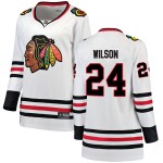 Fanatics Branded Chicago Blackhawks 24 Doug Wilson White Breakaway Away Women's NHL Jersey