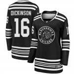 Fanatics Branded Chicago Blackhawks 16 Jason Dickinson Premier Black Breakaway Alternate 2019/20 Women's NHL Jersey