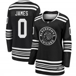 Fanatics Branded Chicago Blackhawks 0 Dominic James Premier Black Breakaway Alternate 2019/20 Women's NHL Jersey
