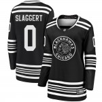 Fanatics Branded Chicago Blackhawks 0 Landon Slaggert Premier Black Breakaway Alternate 2019/20 Women's NHL Jersey