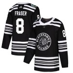 Adidas Chicago Blackhawks 8 Curt Fraser Authentic Black 2019 Winter Classic Youth NHL Jersey