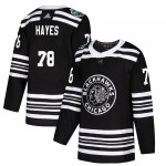 Adidas Chicago Blackhawks 78 Gavin Hayes Authentic Black 2019 Winter Classic Youth NHL Jersey