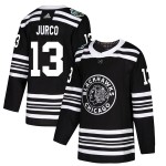 Adidas Chicago Blackhawks 13 Tomas Jurco Authentic Black 2019 Winter Classic Youth NHL Jersey