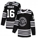 Adidas Chicago Blackhawks 16 Marcus Kruger Authentic Black 2019 Winter Classic Youth NHL Jersey