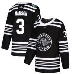 Adidas Chicago Blackhawks 3 Dave Manson Authentic Black 2019 Winter Classic Youth NHL Jersey
