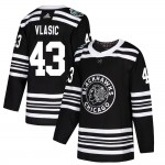 Adidas Chicago Blackhawks 43 Alex Vlasic Authentic Black 2019 Winter Classic Youth NHL Jersey