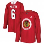 Adidas Chicago Blackhawks 6 Olli Maatta Authentic Red Home Practice Youth NHL Jersey