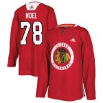 Adidas Chicago Blackhawks 78 Nathan Noel Authentic Red Home Practice Youth NHL Jersey