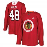Adidas Chicago Blackhawks 48 Filip Roos Authentic Red Home Practice Youth NHL Jersey