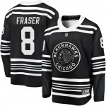 Fanatics Branded Chicago Blackhawks 8 Curt Fraser Premier Black Breakaway Alternate 2019/20 Youth NHL Jersey