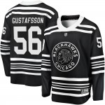 Fanatics Branded Chicago Blackhawks 56 Erik Gustafsson Premier Black Breakaway Alternate 2019/20 Youth NHL Jersey
