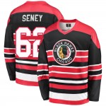 Fanatics Branded Chicago Blackhawks 62 Brett Seney Premier Red/Black Breakaway Heritage Men's NHL Jersey
